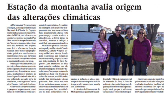 Ilha Maior Artigo de Jornal – Portuguese Versão